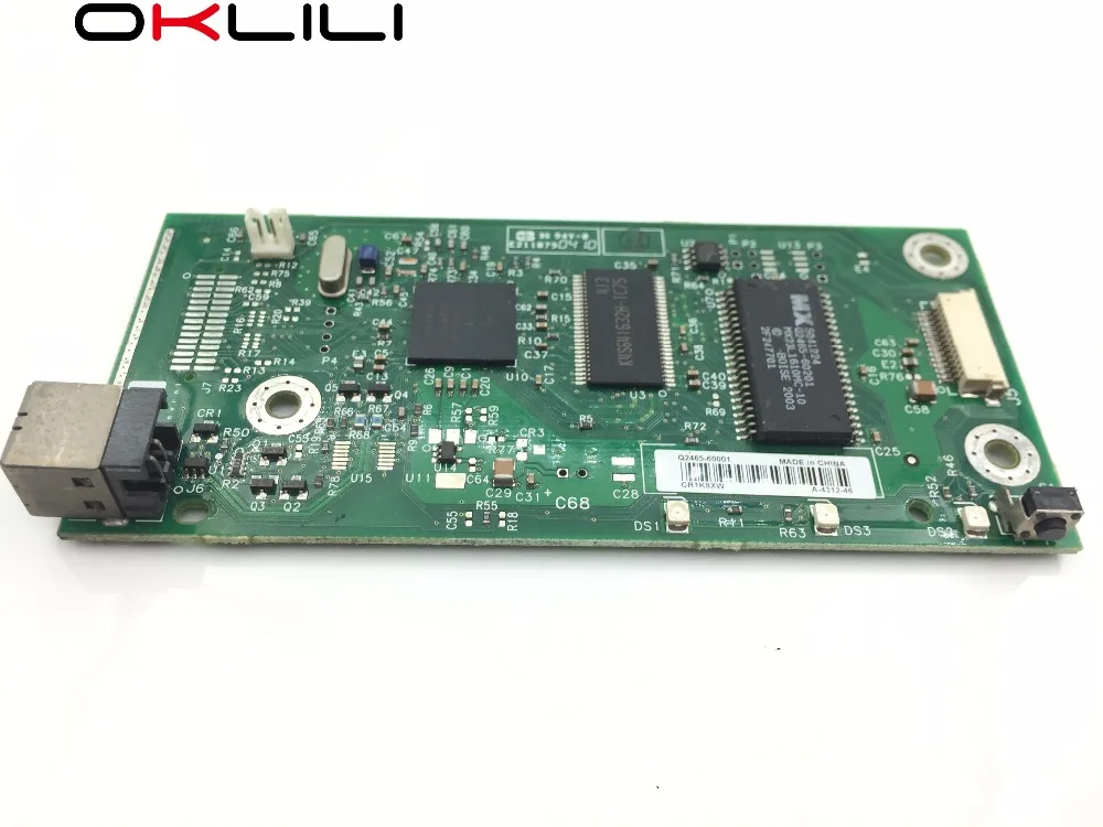 

5PC X Q2465-60001 Q3649-60002 FORMATTER PCA ASSY Formatter Board logic Main Board MainBoard mother board for HP 1012 1010