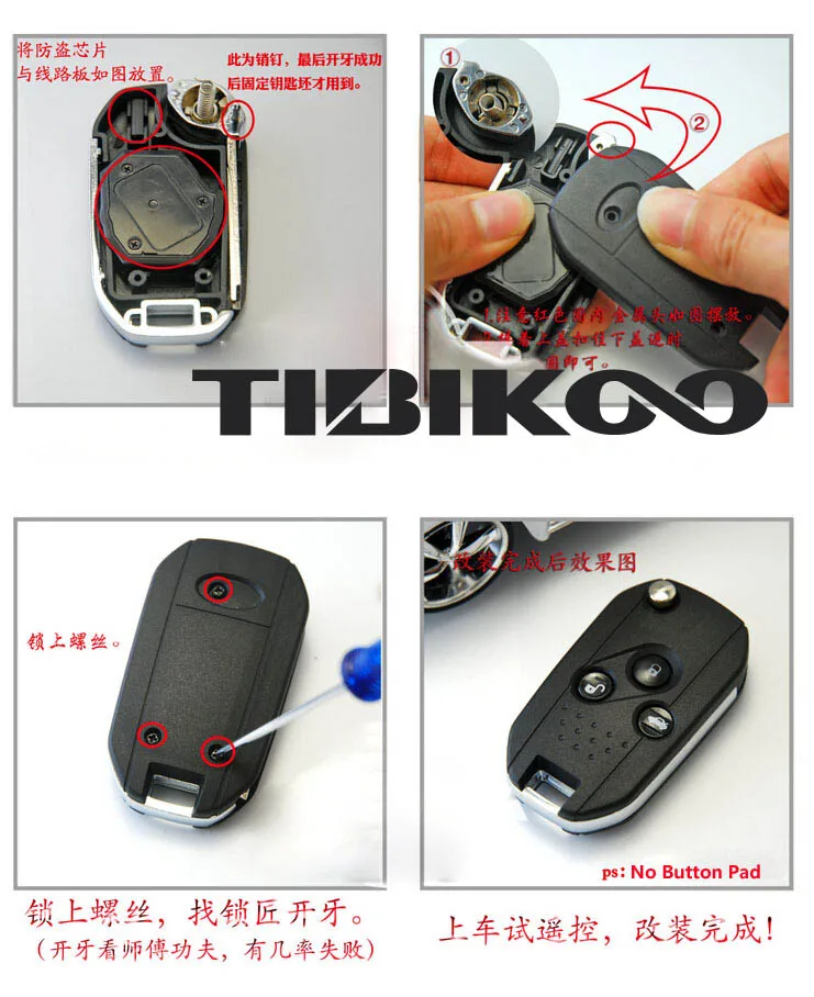 Subaru Forester XV Legacy Outback 3 button Modified key shell (10)-1