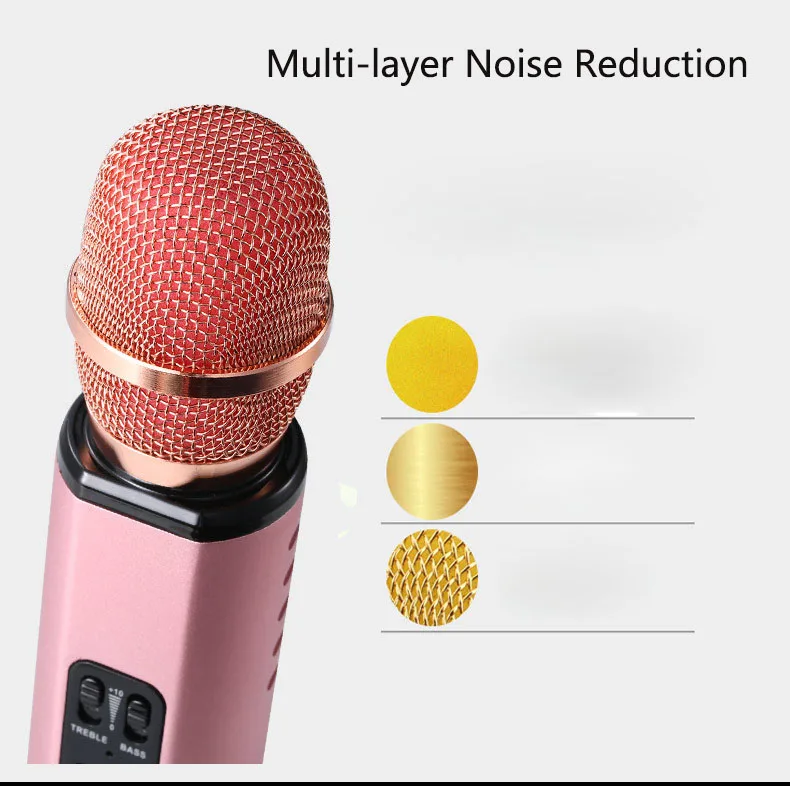 K6 профессиональный Bluetooth беспроводной микрофон караоке микрофон динамик ручной микрофон пение плеер TF карта для KTV домашнего аудио