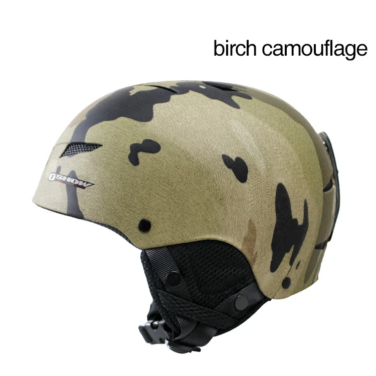 

OSHOW Ski Helmets Men 57-62cm Head Sports Helmet Skateboard Helmet Head Guard Protective Helmet Military Multicam For Adults