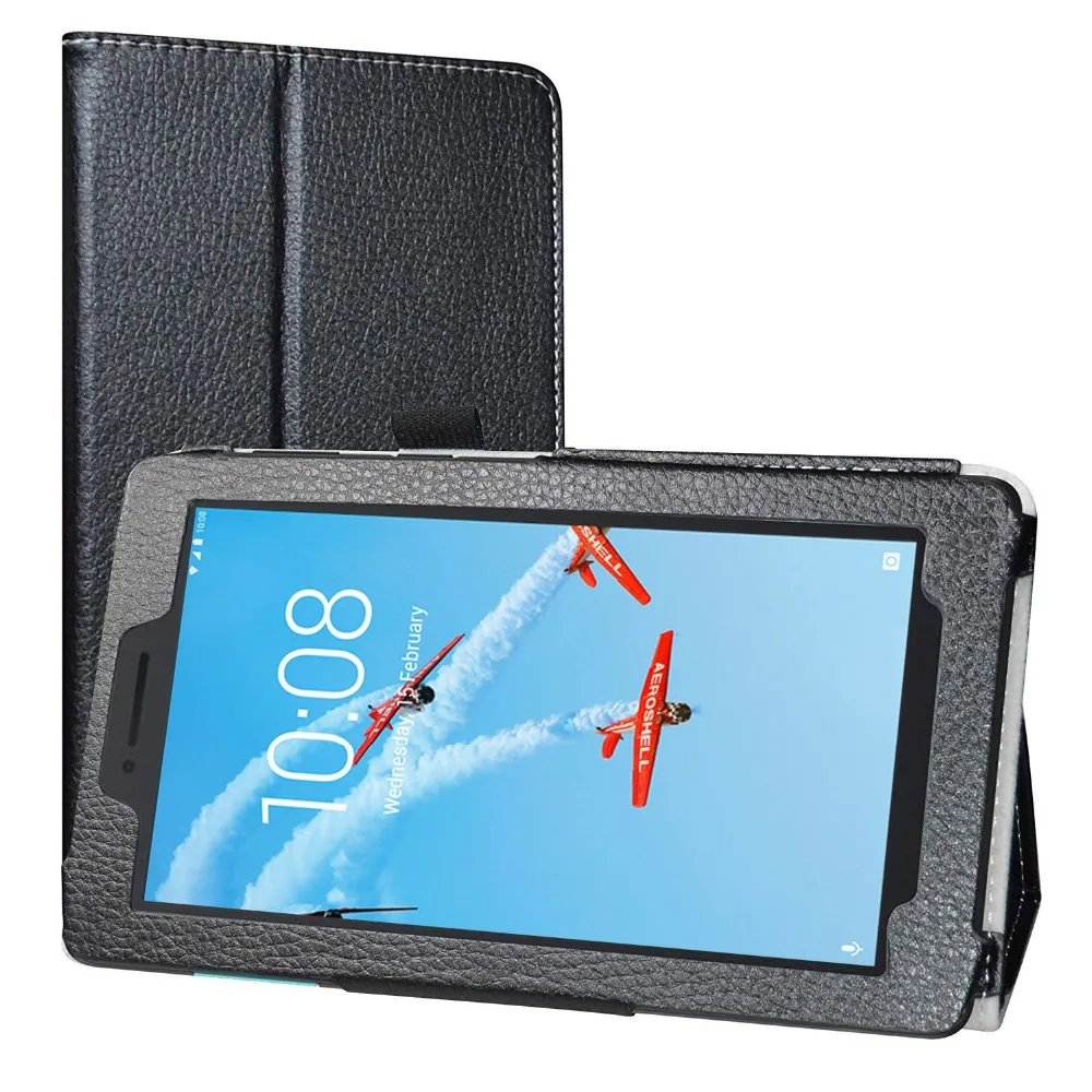 

Flip PU Leather Case Stand Smart Case Bag Cover Funda Capa Coque Case For Lenovo Tab E7 TB-7104F 7 inch 2018 TableT Cover Para
