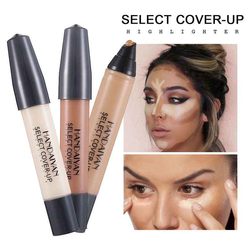 

HANDAIYAN Contouring Makeup Hide Blemish Full Coverage Concealer Dark Circles Highlight Bronzer Pen Perfect Make Up 12 Colors