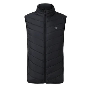 

Men's Lightweight Insulated Heated Vest USB Heating Sports Waistcoat Down Vest Usb Charging jacket men Winter Coa plus size 4XL
