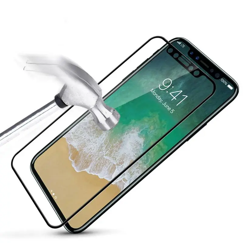 10pcs For Iphone 8 Protective Glass 3D 9H HD Premium Full Cover