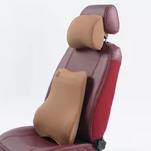 Автомобильные интерьеры пены памяти Комплект голову подушку поясничного автомобиль Подушка подголовник