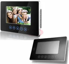 HD Wired 7inch TFT LCD Monitor Video Door phone Touch Key Intercom System For Home Support Remote Unlock/Hands-free/Video/Talk