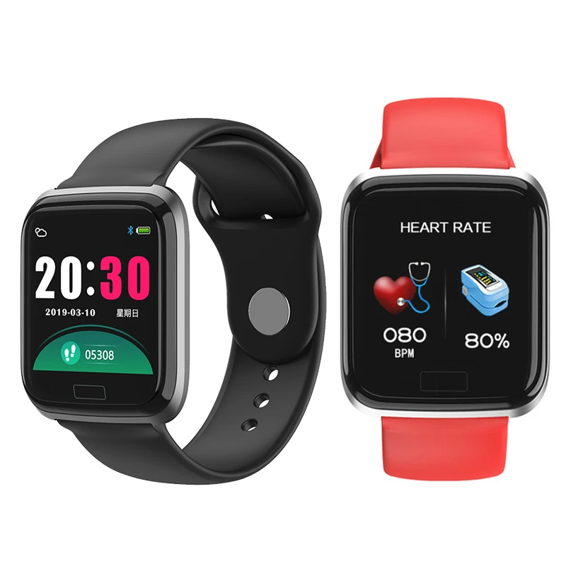 

Smart Watch Bracelet Sports Waterproof Fitness Heart Tracker Rate Blood Health Monitoring Pressure Step Remote Smart Band