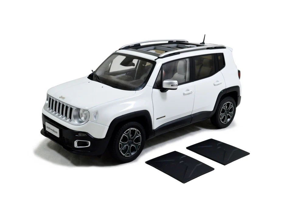 Us 97 0 Paudi Model1 18 1 Scale Jeep Renegade 2016 White Cast Model Car Toy Doors Open In Casts Vehicles From Toys