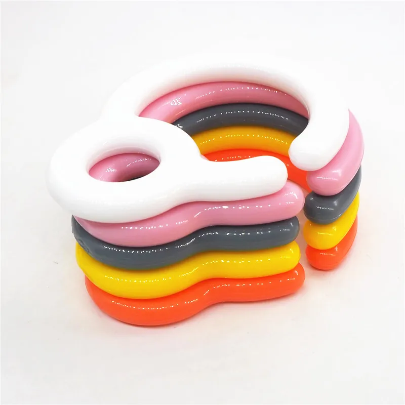 

Chenkai 50pcs baby Stroller Car Hook Clip Food Grade PP Baby shower Teether Toy Stroller playpen bars Clips part