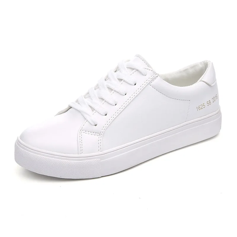 New Korean Shoe For Women Vogue Flat Leather Shoes Brand Skateboarding