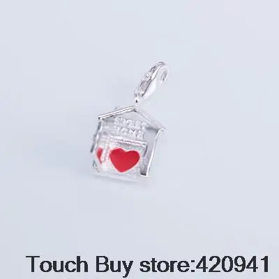 

thomas sabor House Sweet Home Charm Fit bracelet & Necklace High Quality Silver Plated Charm For Women DIY Fashion Jewelry