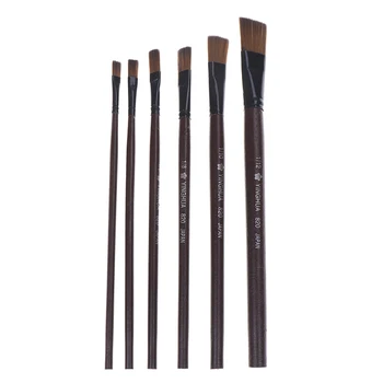 

6pcs/set Nylon Oil Paint Brush Round Painting Brush For Watercolor,Oil,Acrylic Brush Pen Art Supplies