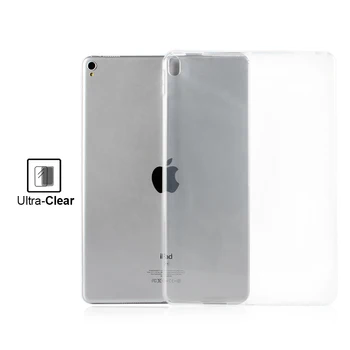 

Grey Flexible Soft Transparent TPU Shockproof Rubber Back Cover for iPad Pro 10.5 2017 Model Tablet Case