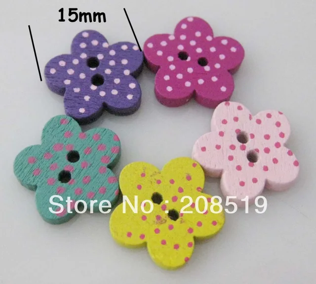 WBNVOO Novelty baby clothes buttons mix 150pcs 2 holes sewing wood
