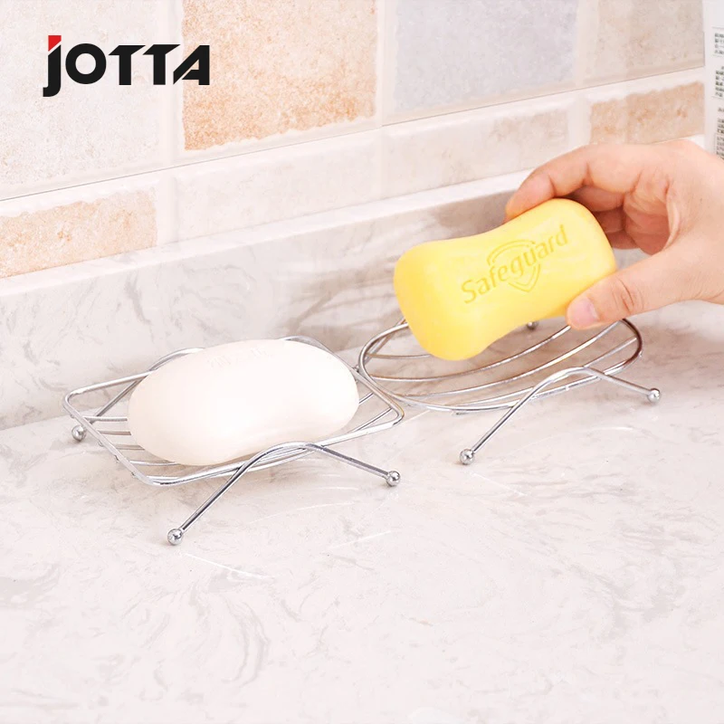 

Stainless steel asphalt circular soap rack European fashion creative soap rack bathroom soap box shelving