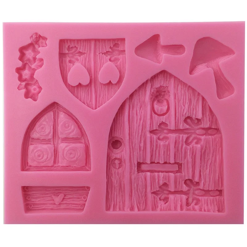 Enchanted Vintage Fairy Garden Fairy or Gnome Home Door Silicone Mold