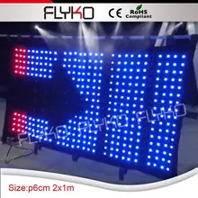 Цветная(RGB) 3 In1 мягкий Портативный DJ DMX фон видеоэкран с контроллером