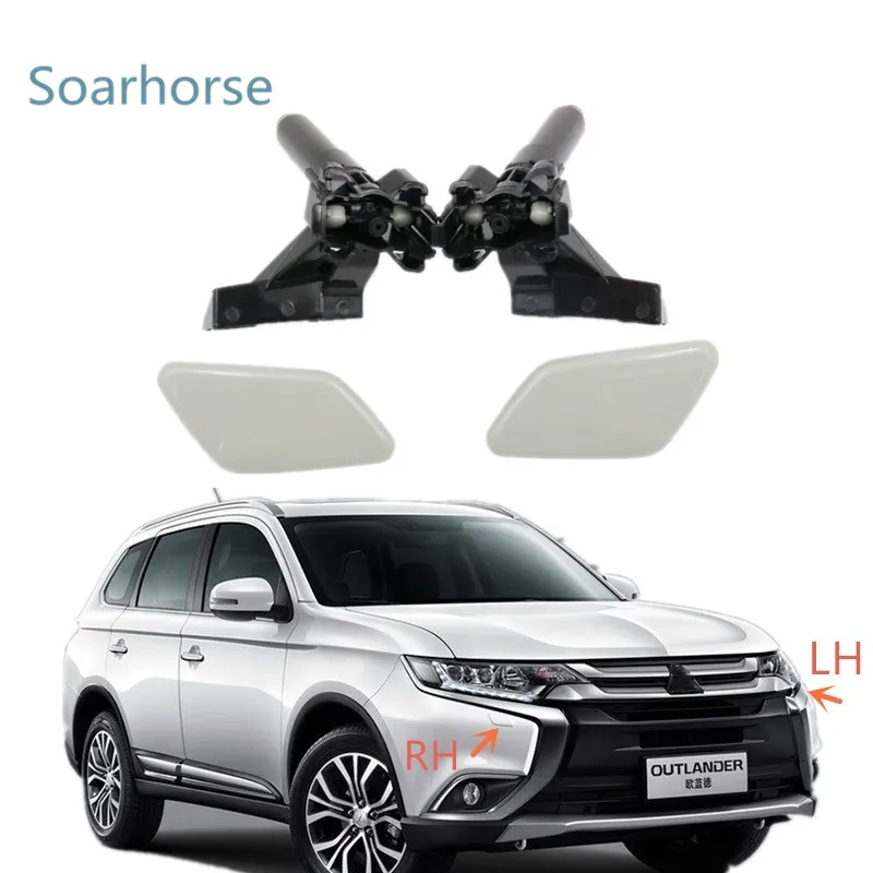 

Headlamp Headlight Washer Sprayer Nozzle Jet with Cover Cap For Mitsubishi Outlander 2016 2017 2018 2019
