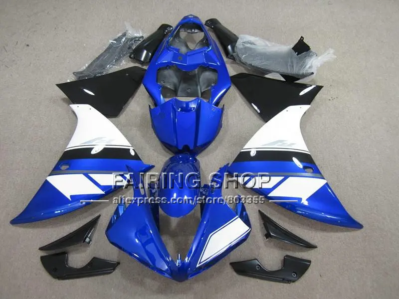 Обтекатели синего цвета для мотоцикла YAMAHA YZFR1 100% 2009 2010 09 10 11 12 R1 YZF1000 + 7 подарков