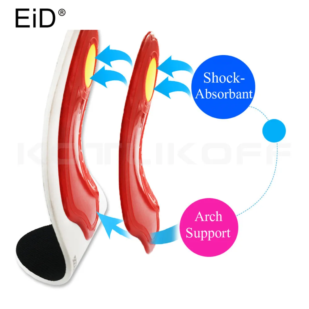 

EID Orthotic insoles Sports flat feet arch support orthopedic inserts Plantar Fasciitis,Feet Pain,Pronation for Men Women