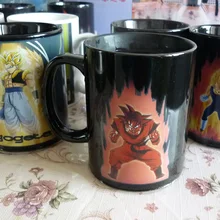 drop shipping Super Dragon Ball Z Vegata Color Changing Magic Mug Heat-sensitive Reactive ceramic coffee tea milk cup customized