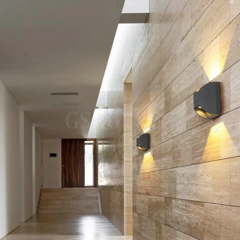 

7W IP67 Wall Lamp LED Source Up And Down Lighting Modern Minimalist Indoor Outdoor Engineering Porch Garden