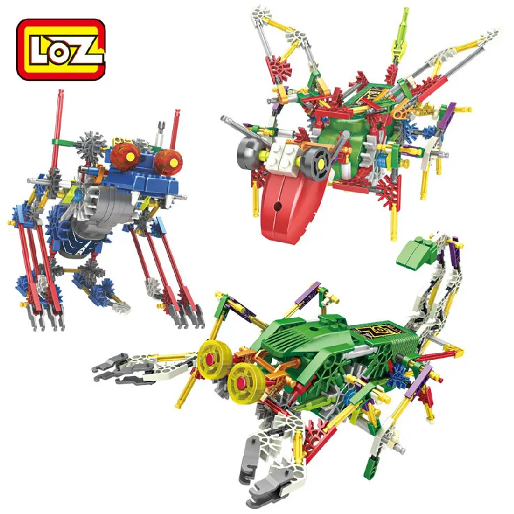 

LOZ Robot Blocks Electric Building Blocks Assembly DIY Educational Dinosaur Model Toys For Children Kids Gifts 3019-3021