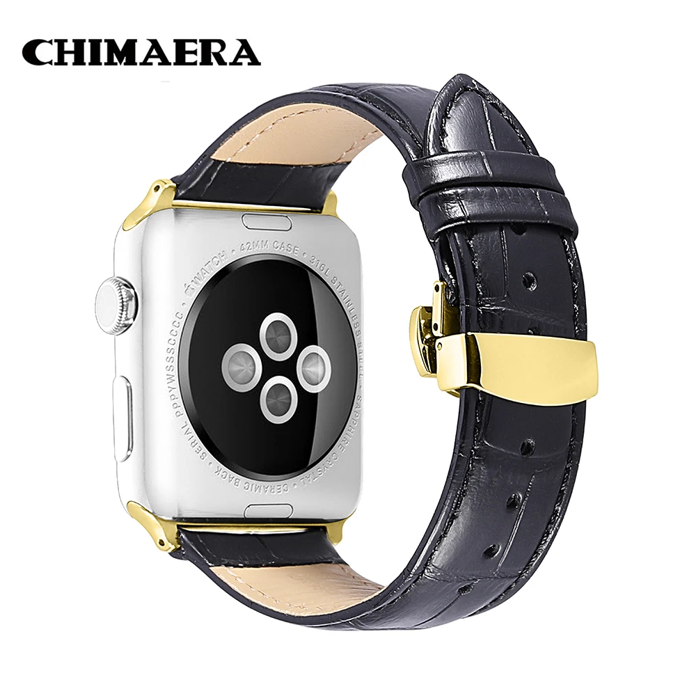 Ремешок CHIMAERA для Apple Watch 38 мм/40 мм 42 мм/44 браслет iWatch Series 4 3 2 1 из натуральной