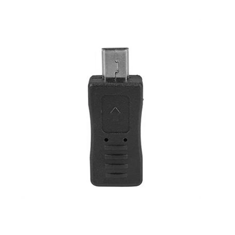 

1 PC Black Micro USB Female to Mini USB Male Adapter Charger Converter Adaptor
