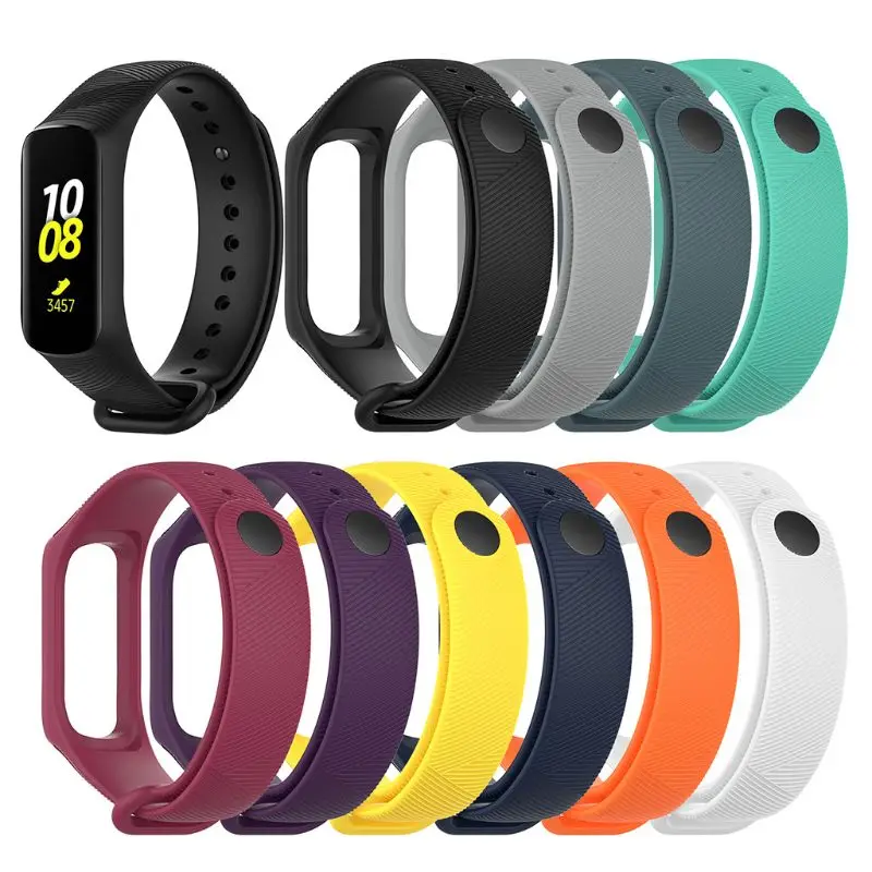 Спортивный силиконовый ремешок Laforuta для часов Samsung Galaxy Fit e быстросъемный SM R375