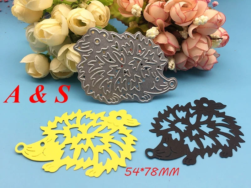  Y433 METAL CUTTING DIES Hedgehog Scrapbook card invitation paper craft party decor embossing stenci - 32853020752