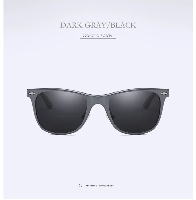YSO солнцезащитные очки Для Мужчин Поляризованные UV400 алюминия и магния рамки HD линзы, солнцезащитные очки, очки для вождения, квадратный аксессуары для Для мужчин 8559