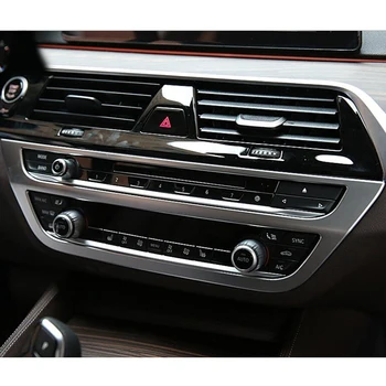 

car accessories Center Buttons Frame Cover Trim For BMW 5 Series G30 G31 2017-2018