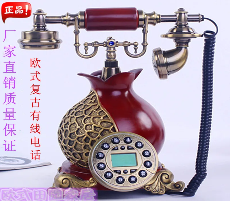 

The new phone phone carved ceramic household fashion European antique antique telephone Garden Villa Decoration home classical
