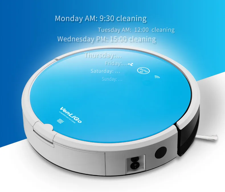 Intelligent Robotic Vacuum Cleaner For Home APP Control Household Robot Aspirator G5 PRO