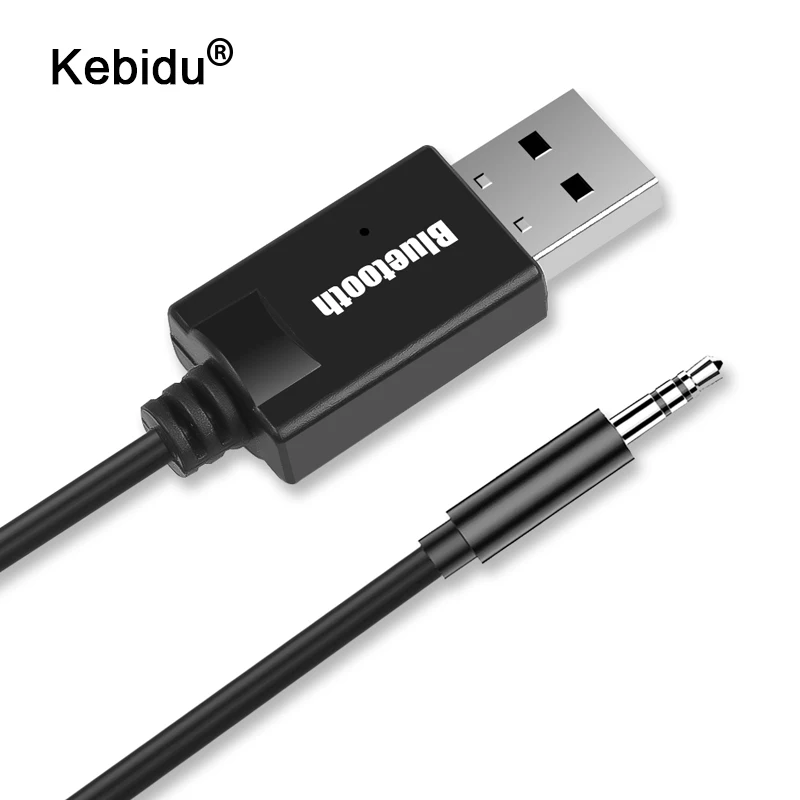 

kebidu Wireless Bluetooth 4.2 Receiver Adapter 3.5mm Audio Music Adapter Receiver Home Hands-free for TV Smart Phone