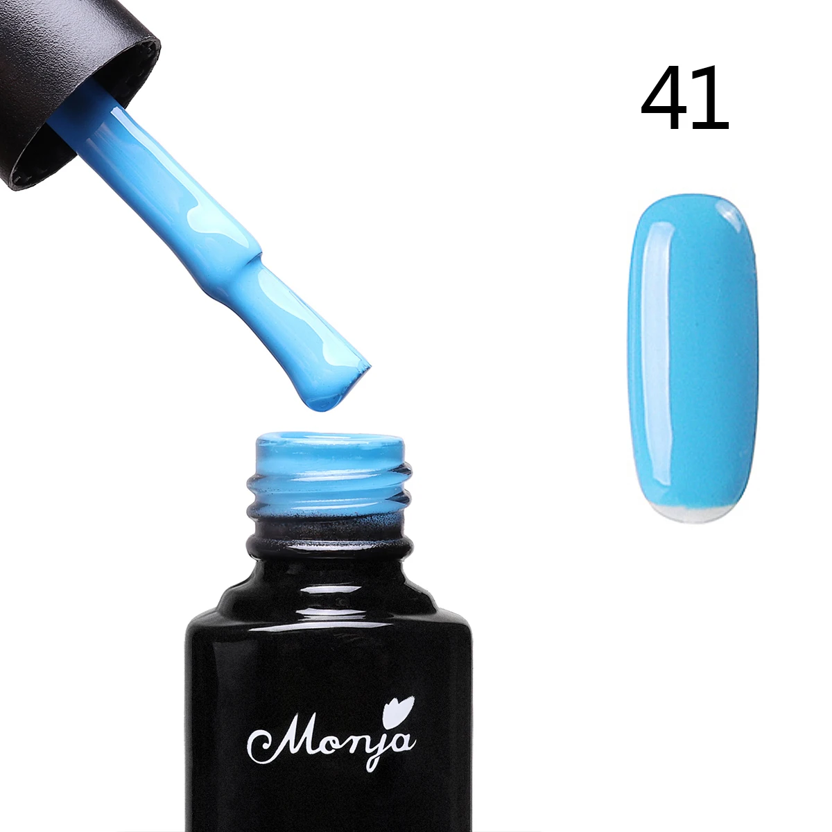 Monja 7 мл 38 цветов дизайн ногтей чистый Цвет замочить акриловый лак Светодиодный УФ Гель-лак база пальто Матовый верхний слой инструмент для маникюра - Цвет: 41
