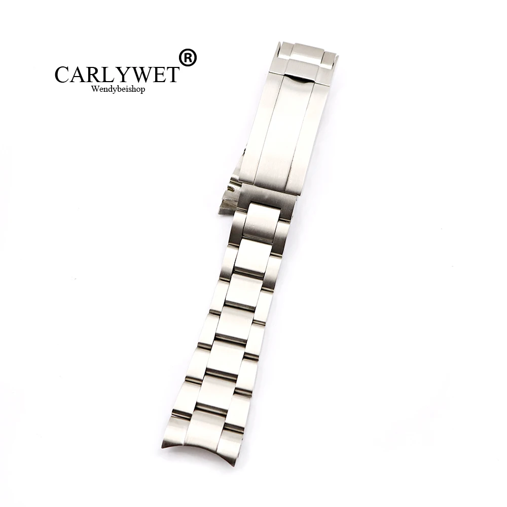 Ремешок для часов CARLYWET 20 21 мм из нержавеющей стали сменный ремешок браслет с