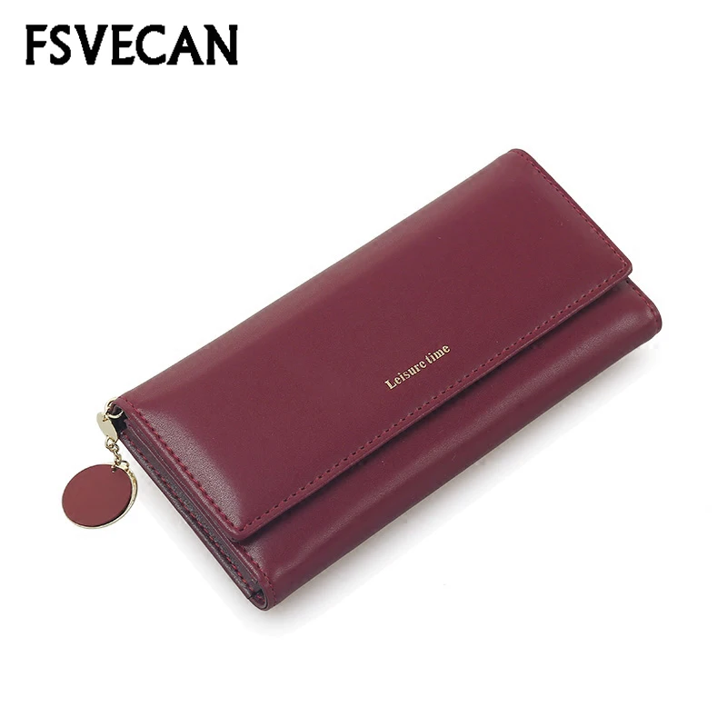 

Long Women Wallets 2019 Fashion Style Multi-functional Wallet luxury Purse Fresh PU leather Female Clutch Card Holder Money Bag