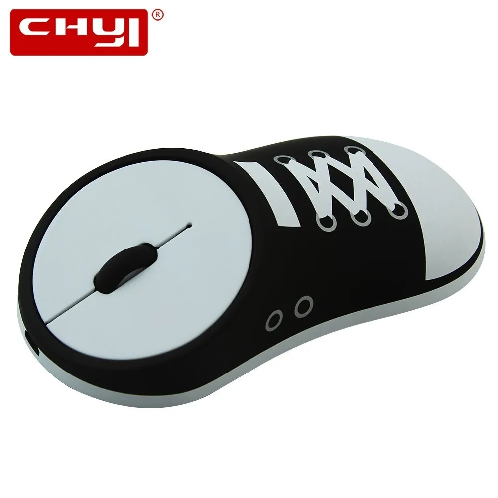 

CHYI Cool Wireless Mouse Rechargeable Canvas Shoes Model Office Computer Mice 1200DPI USB Optical Ergonomic Mause With Mouse Pad