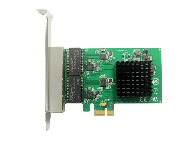 Pci-express 4 Ports Gigabit Ethernet Controller Card, Rtl8111