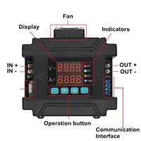 JUNTEK DPM8608 60V8A Programmable DC DC Digital Adjustable Step Down Voltage Bench Power Supply Buck Converter 485 Communication 2