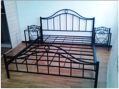 Schmiedeeisen bett prinzessin bett eisen bett IKEA Einzel/Doppel Europäischen metallrahmen bett ...