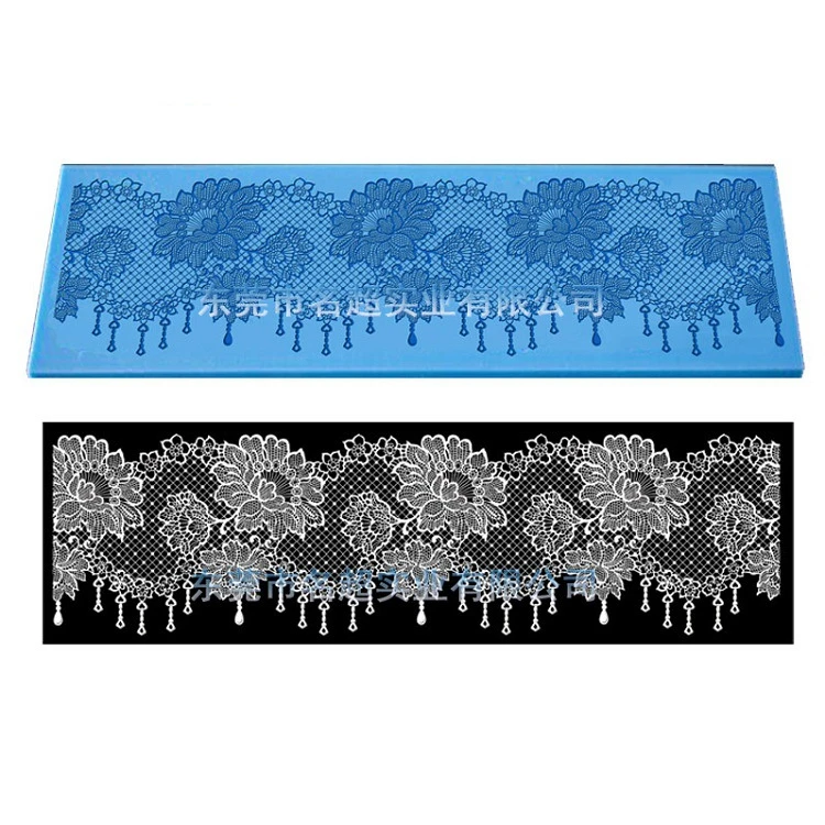

Sugarcraft Flower silicone lace mold fondant mold cake decorating tools chocolate gumpaste mold wedding cake decoraton H764
