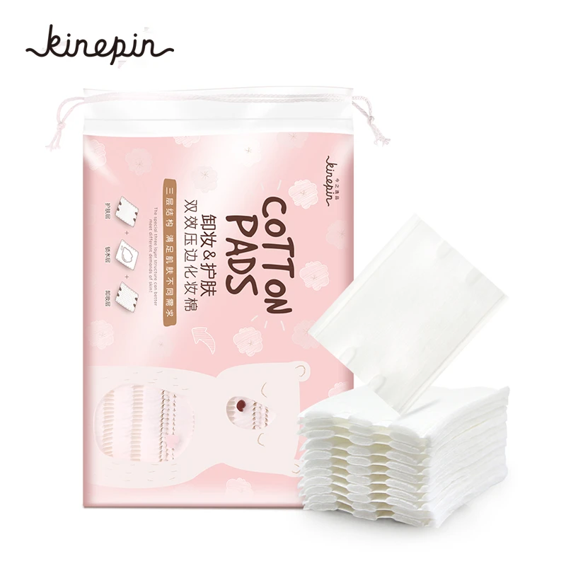 222 шт. трехслойные хлопковые салфетки для снятия макияжа 60 х50 мм|cotton pads|makeup remover