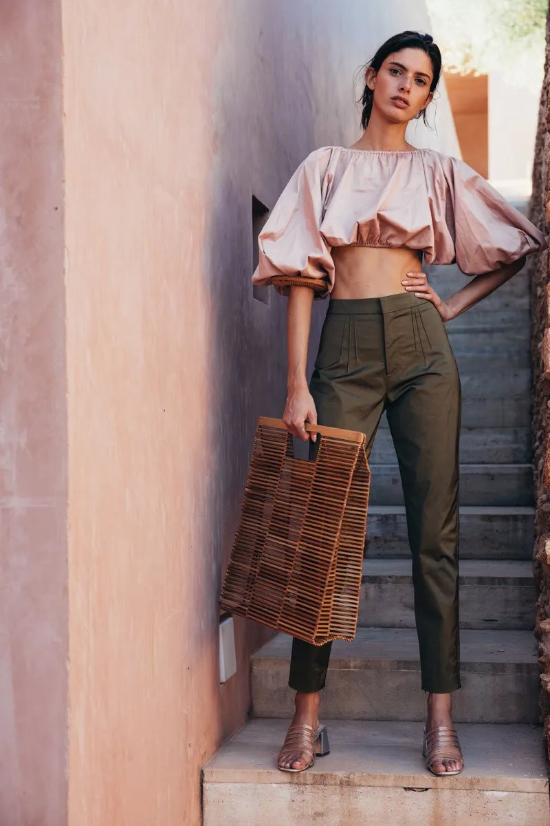 

AEL Simple Slim Women Pencil Pants Army Green Fashion Street Clothing 2018 Summer Elegance Femme Trousers