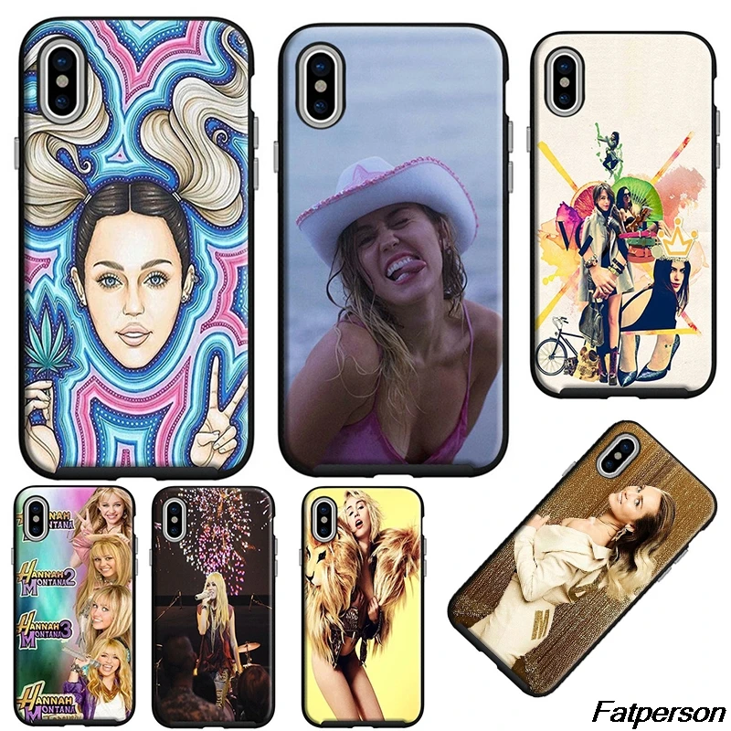 

Miley Cyrus Black soft Silicone TPU Phone Case Cover For Apple iPhone 8 8plus 7 7plus X10 6 6splus 6s 6plus 5 5s SE Coque cases