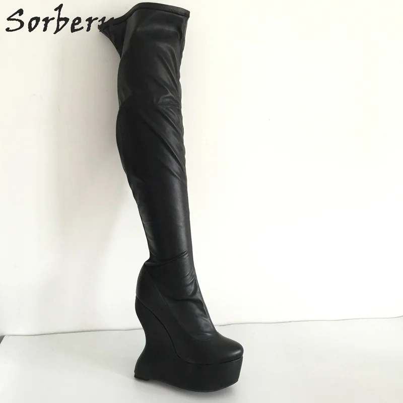 designer thigh high boots