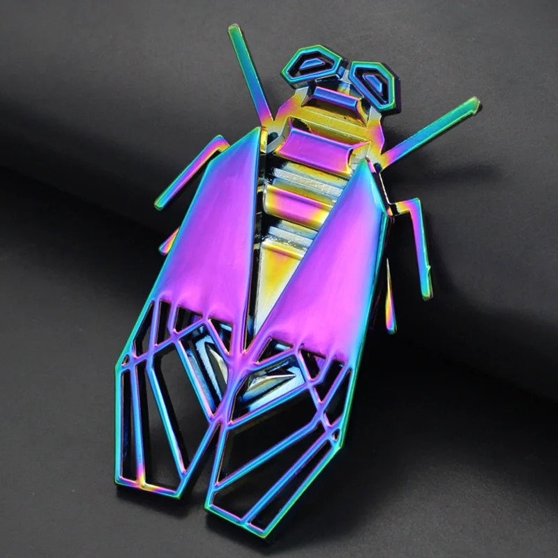 

Very Nice Colorful plated Men Brooches Accessory Statement Women Party hijab Pins And Scarf Pins Hats Accessories Insect Brooch