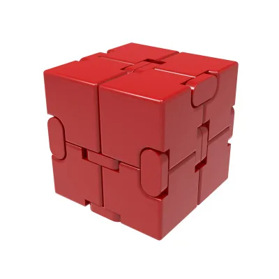Модный алюминиевый сплав бесконечный стресс рельеф куб игрушка артефакт креативная игрушка-вибратор флип компактный чехол - Цвет: 5